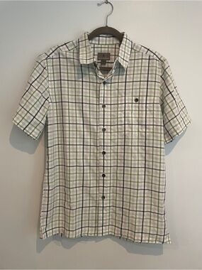 Royal Robbins Men's Mojave Pucker Plaid Shirt - Fluorite Green